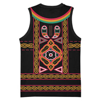 Cameroon Bamenda Basketball Jersey Toghu Traditional Pattern