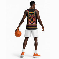 Cameroon Bamenda Basketball Jersey Toghu Traditional Pattern