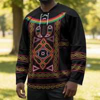 Cameroon Bamenda Hockey Jersey Toghu Traditional Pattern