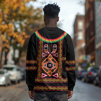 Cameroon Bamenda Long Sleeve Shirt Toghu Traditional Pattern
