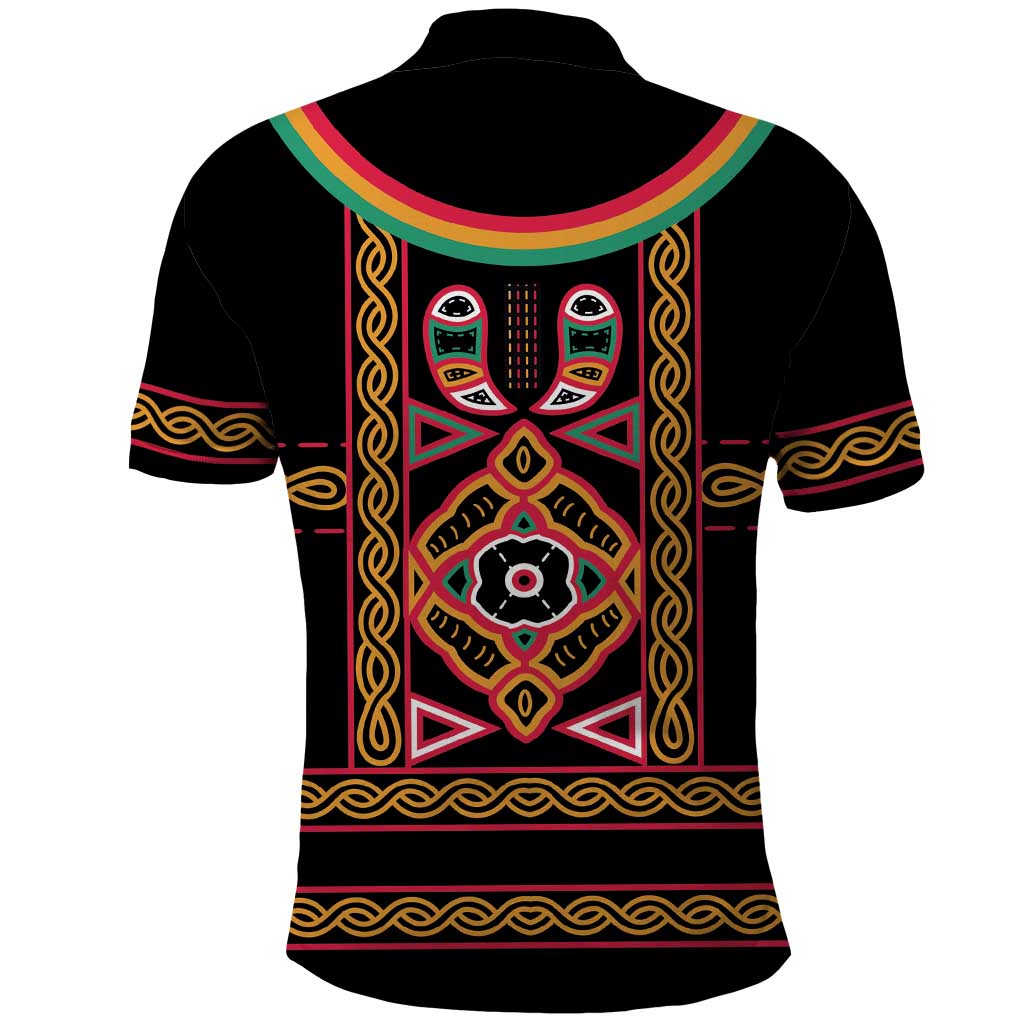 Cameroon Bamenda Polo Shirt Toghu Traditional Pattern