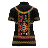 Cameroon Bamenda Women Polo Shirt Toghu Traditional Pattern