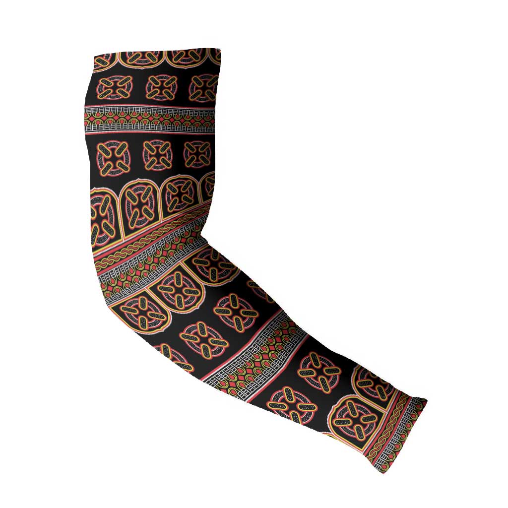 Bamenda Toghu Arm Sleeves Cameroon Traditional Pattern