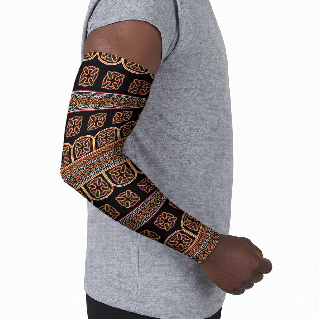 Bamenda Toghu Arm Sleeves Cameroon Traditional Pattern