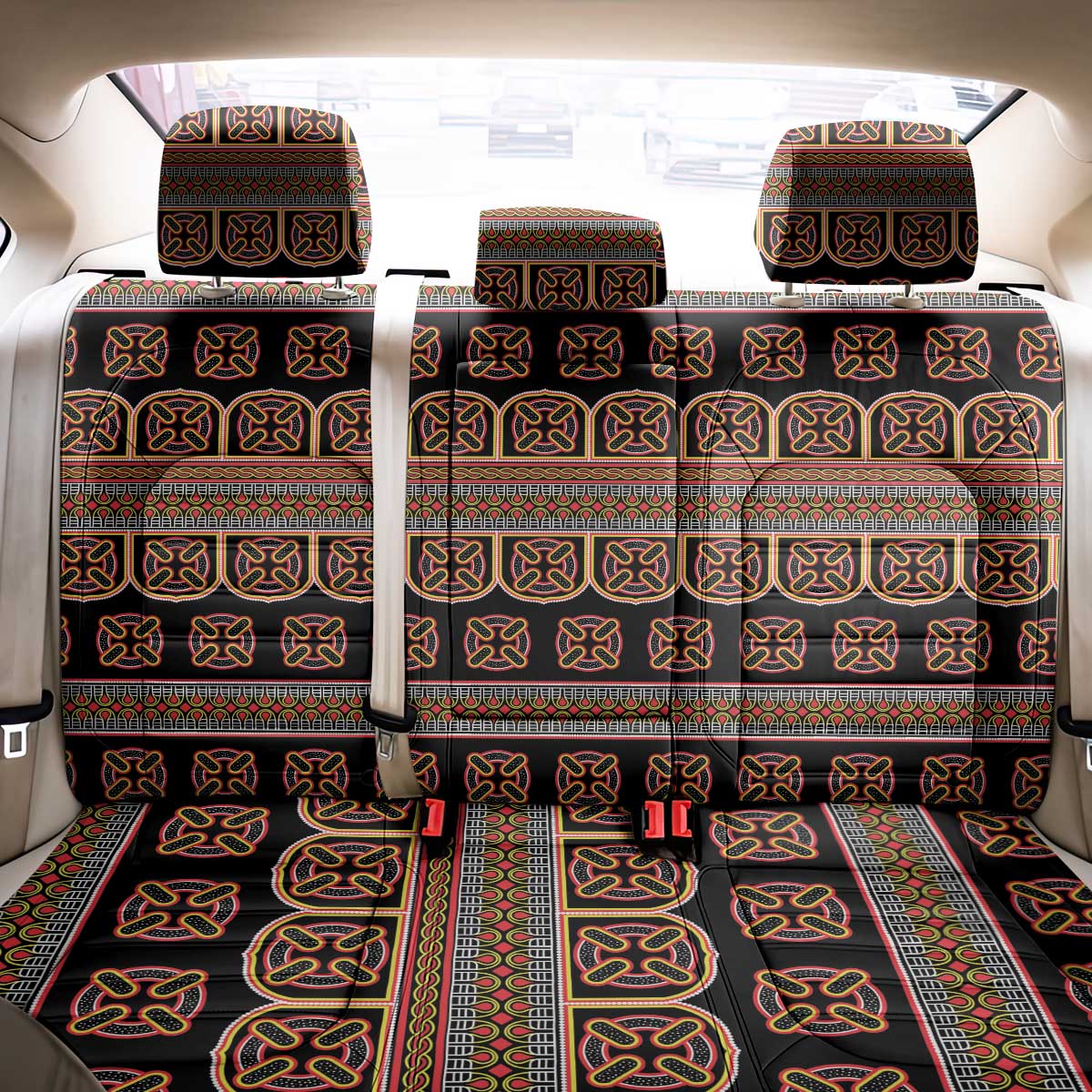 Bamenda Toghu Back Car Seat Cover Cameroon Traditional Pattern