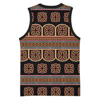 Bamenda Toghu Basketball Jersey Cameroon Traditional Pattern