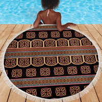 Bamenda Toghu Beach Blanket Cameroon Traditional Pattern