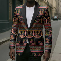 Bamenda Toghu Blazer Cameroon Traditional Pattern