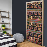 Bamenda Toghu Door Cover Cameroon Traditional Pattern