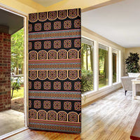 Bamenda Toghu Door Cover Cameroon Traditional Pattern