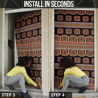 Bamenda Toghu Door Cover Cameroon Traditional Pattern