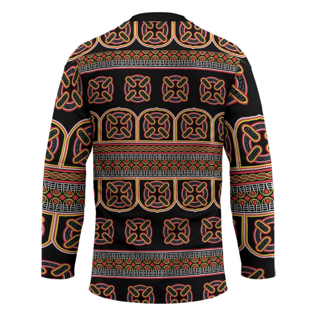 Bamenda Toghu Hockey Jersey Cameroon Traditional Pattern