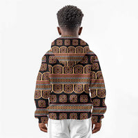 Bamenda Toghu Kid Hoodie Cameroon Traditional Pattern