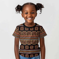 Bamenda Toghu Kid T shirt Cameroon Traditional Pattern