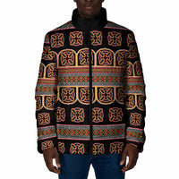 Bamenda Toghu Padded Jacket Cameroon Traditional Pattern