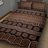 Bamenda Toghu Quilt Bed Set Cameroon Traditional Pattern