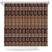 Bamenda Toghu Shower Curtain Cameroon Traditional Pattern