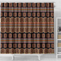 Bamenda Toghu Shower Curtain Cameroon Traditional Pattern