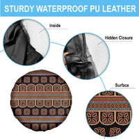 Bamenda Toghu Spare Tire Cover Cameroon Traditional Pattern