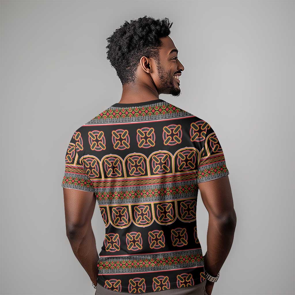 Bamenda Toghu T shirt Cameroon Traditional Pattern