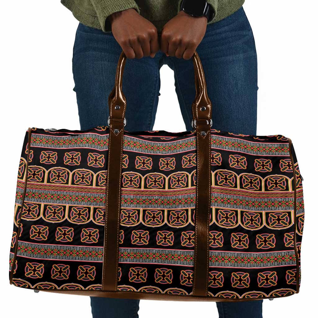 Bamenda Toghu Travel Bag Cameroon Traditional Pattern