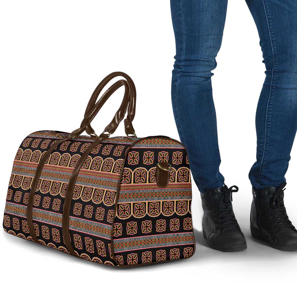 Bamenda Toghu Travel Bag Cameroon Traditional Pattern