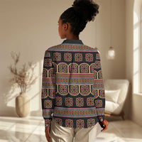 Bamenda Toghu Women Casual Shirt Cameroon Traditional Pattern