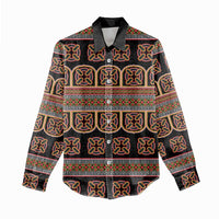 Bamenda Toghu Women Casual Shirt Cameroon Traditional Pattern
