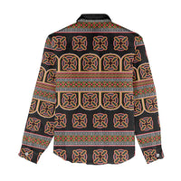 Bamenda Toghu Women Casual Shirt Cameroon Traditional Pattern