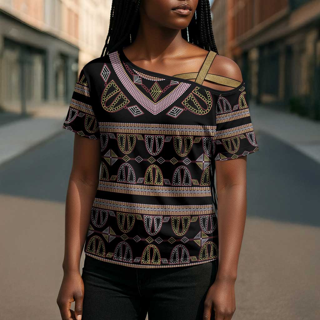 Cameroon Cross Shoulder Shirt Toghu Pattern Heritage