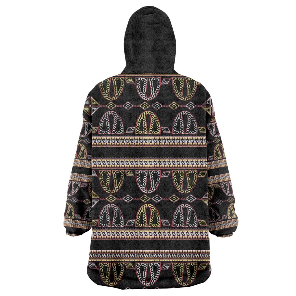 Cameroon Kid Wearable Blanket Hoodie Toghu Pattern Heritage