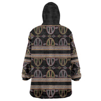Cameroon Kid Wearable Blanket Hoodie Toghu Pattern Heritage