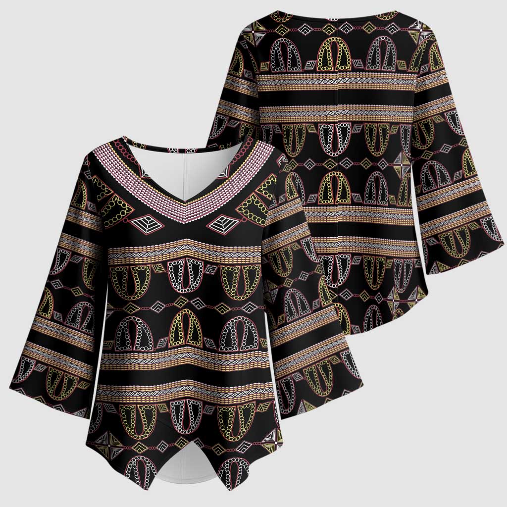 Cameroon Kimono Sleeve Blouse Toghu Pattern Heritage