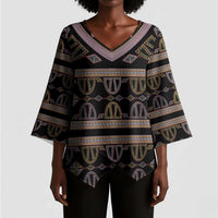 Cameroon Kimono Sleeve Blouse Toghu Pattern Heritage