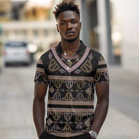 Cameroon Polo Shirt Toghu Pattern Heritage
