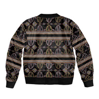 Cameroon Sleeve Zip Bomber Jacket Toghu Pattern Heritage