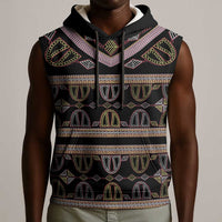 Cameroon Sleeveless Hoodie Toghu Pattern Heritage