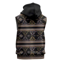 Cameroon Sleeveless Zip Hoodie Toghu Pattern Heritage