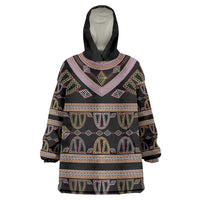 Cameroon Wearable Blanket Hoodie Toghu Pattern Heritage