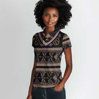 Cameroon Women Polo Shirt Toghu Pattern Heritage