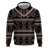 Cameroon Zip Hoodie Toghu Pattern Heritage