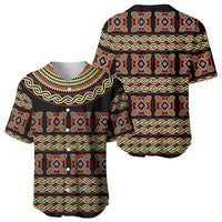 Cameroon Traditional Pattern Baseball Jersey Bamenda Royal Toghu