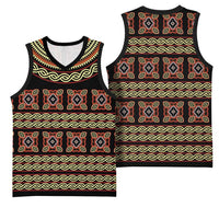 Cameroon Traditional Pattern Basketball Jersey Bamenda Royal Toghu