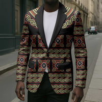 Cameroon Traditional Pattern Blazer Bamenda Royal Toghu