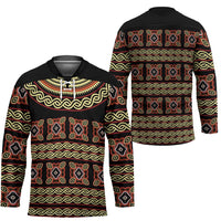Cameroon Traditional Pattern Hockey Jersey Bamenda Royal Toghu