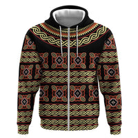 Cameroon Traditional Pattern Hoodie Bamenda Royal Toghu