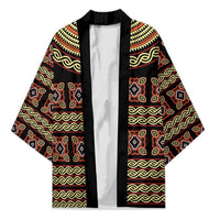 Cameroon Traditional Pattern Kimono Bamenda Royal Toghu