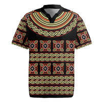 Cameroon Traditional Pattern Rugby Jersey Bamenda Royal Toghu
