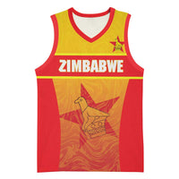 Zimbabwe Cricket Custom Basketball Jersey Come On Chevrons