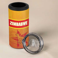 Zimbabwe Cricket Custom 4 in 1 Can Cooler Tumbler Come On Chevrons